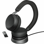 Jabra Evolve2 75 UC Bluetooth Headset, USB-A, Charging Stand - 27599-989-989
